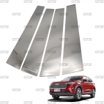 สแตนเลส เสาข้างประตู 4 ชิ้น สีโครเมี่ยม สำหรับ GWM Haval H6 ปี 2021-2022